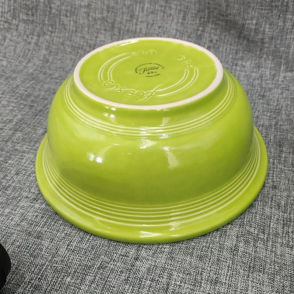 Fiesta Chartreuse Medium & Small Flared Mixing Bowl Set Free Shipping